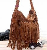 Bolsa Camurça Com Franja
